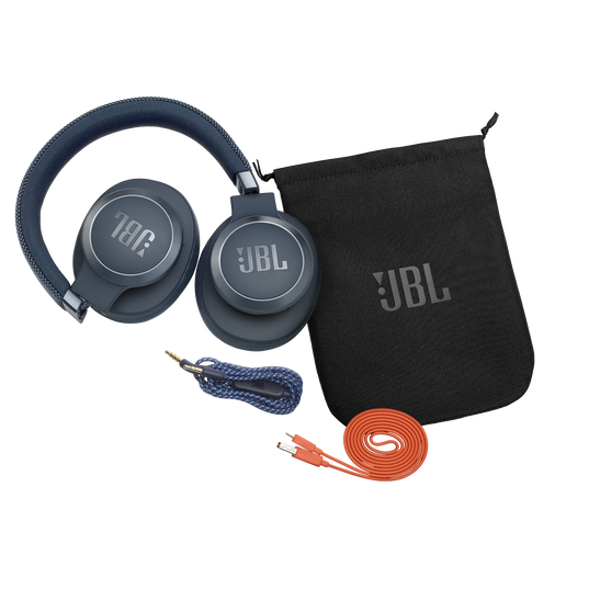 JBL Live 650BTNC - Blue - Wireless Over-Ear Noise-Cancelling Headphones - Detailshot 1